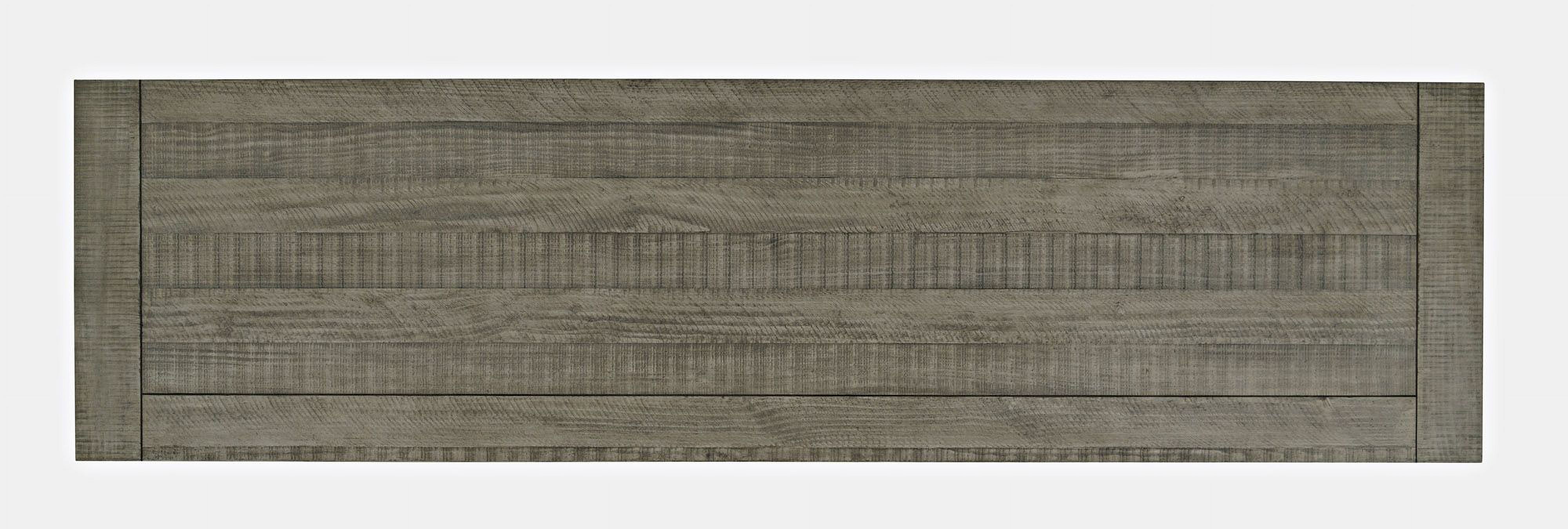 Jofran Telluride Rustic Distressed Pine Sideboard Buffet Hutch with LED Lights