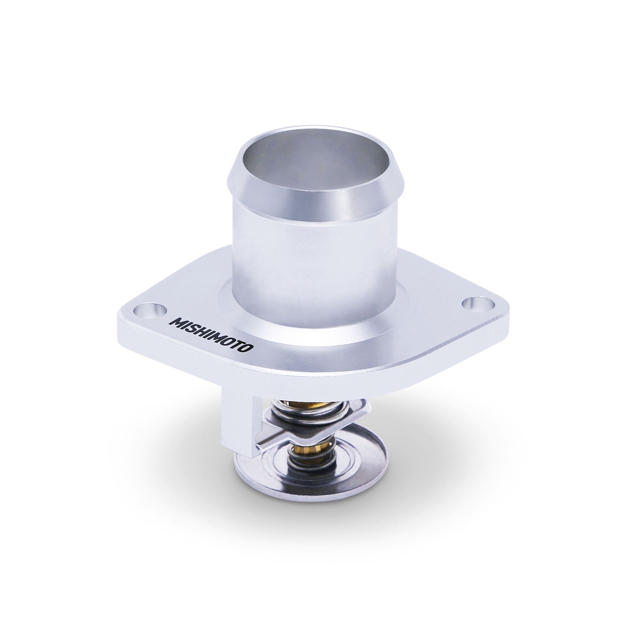 Mishimoto MMTS-F2D-03FL Low-Temp Thermostat & CNC Housing Compatible With Ford 6.0 Powerstroke 2003-2007