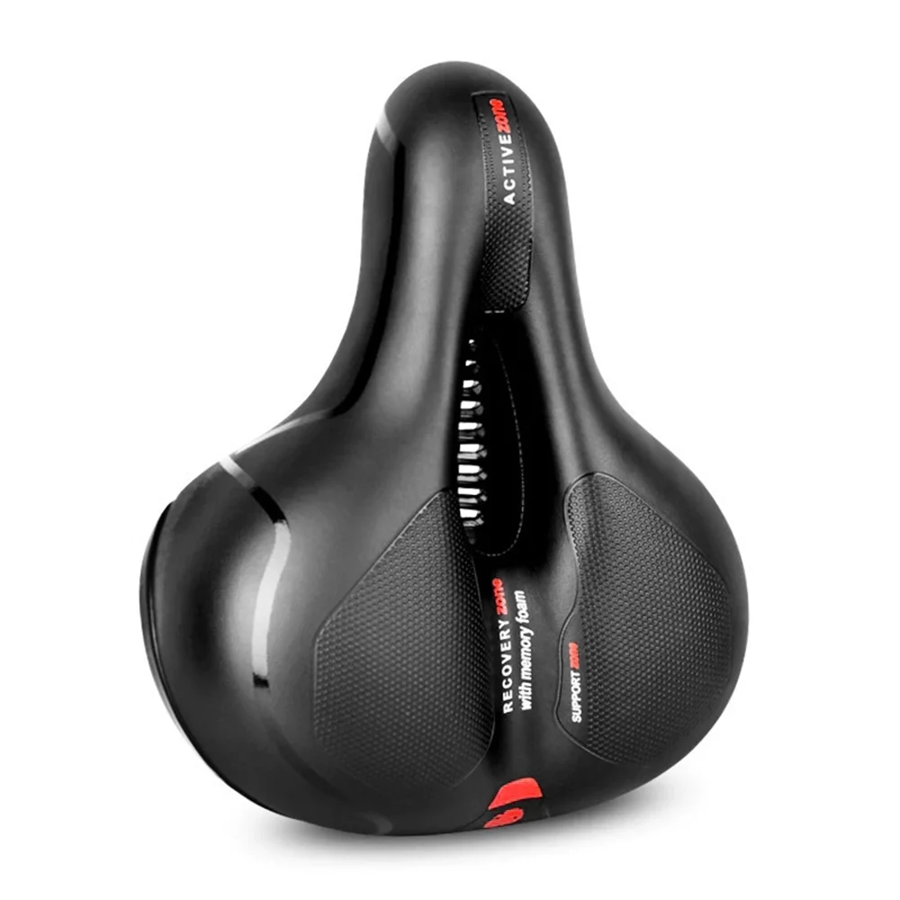 OWSOO Waterproof MTB Bike Seat Hollow Breathable Saddle Absorbing Soft Memory Foam Cycling Seat Cushion