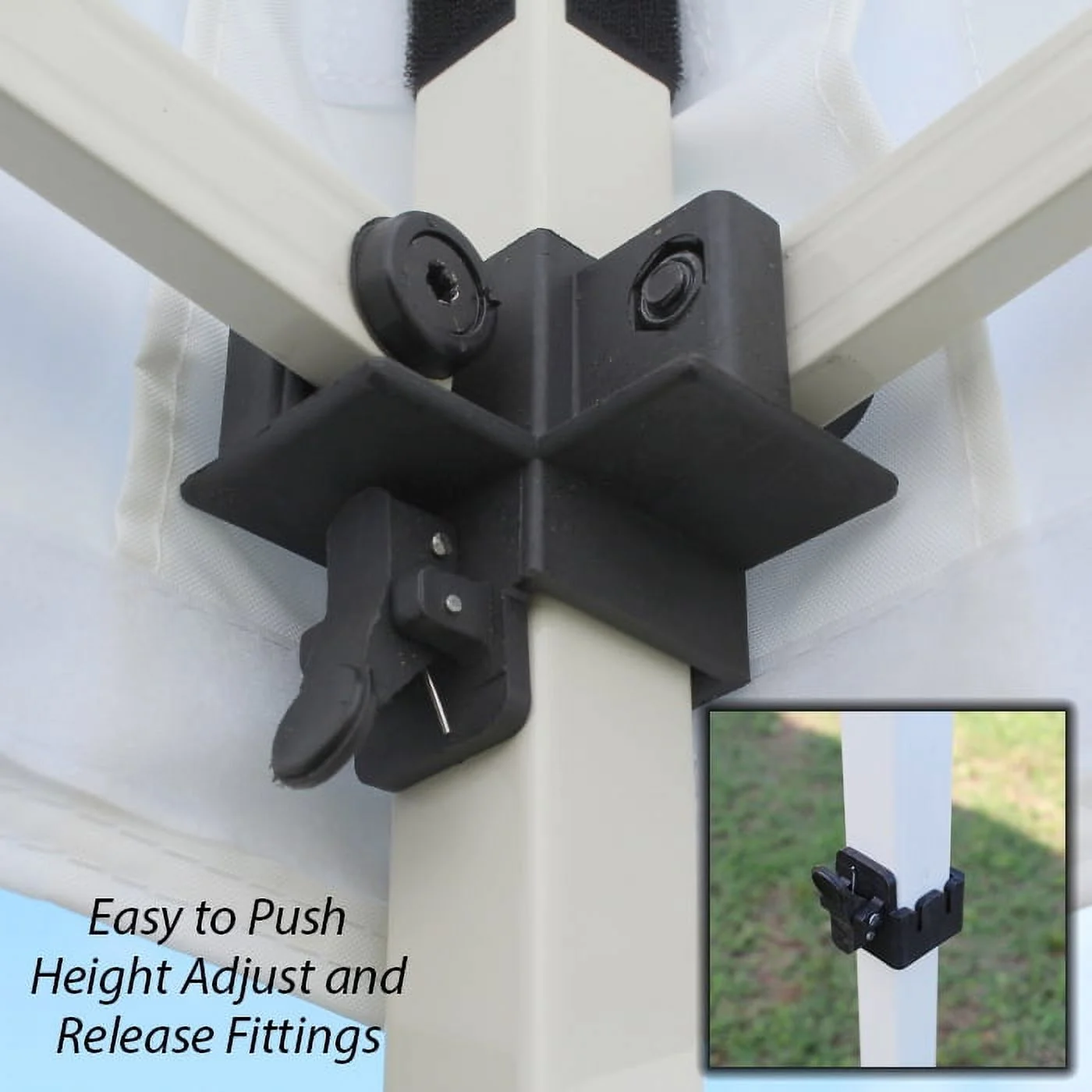 King Canopy Tuff Tent 10'x20' Instant Pop up Canopy , 1-Inch Aluminum Frame, White