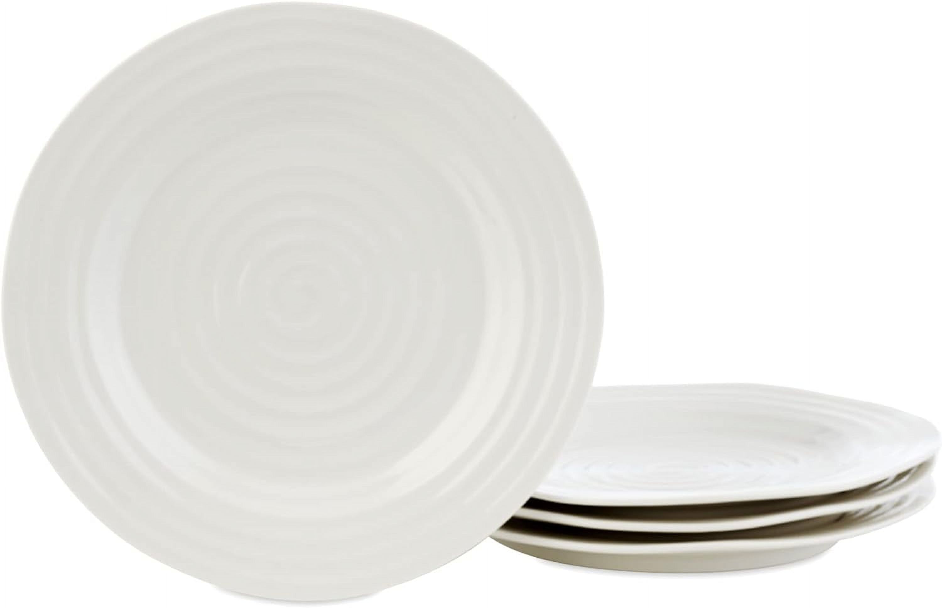 Sophie Conran White Dinner Plates | Set Of 4 | Dinner, Pasta, And Appetizer Plates | 11 Inch | Made From Porcelain | Microwave And Dishwasher Safe