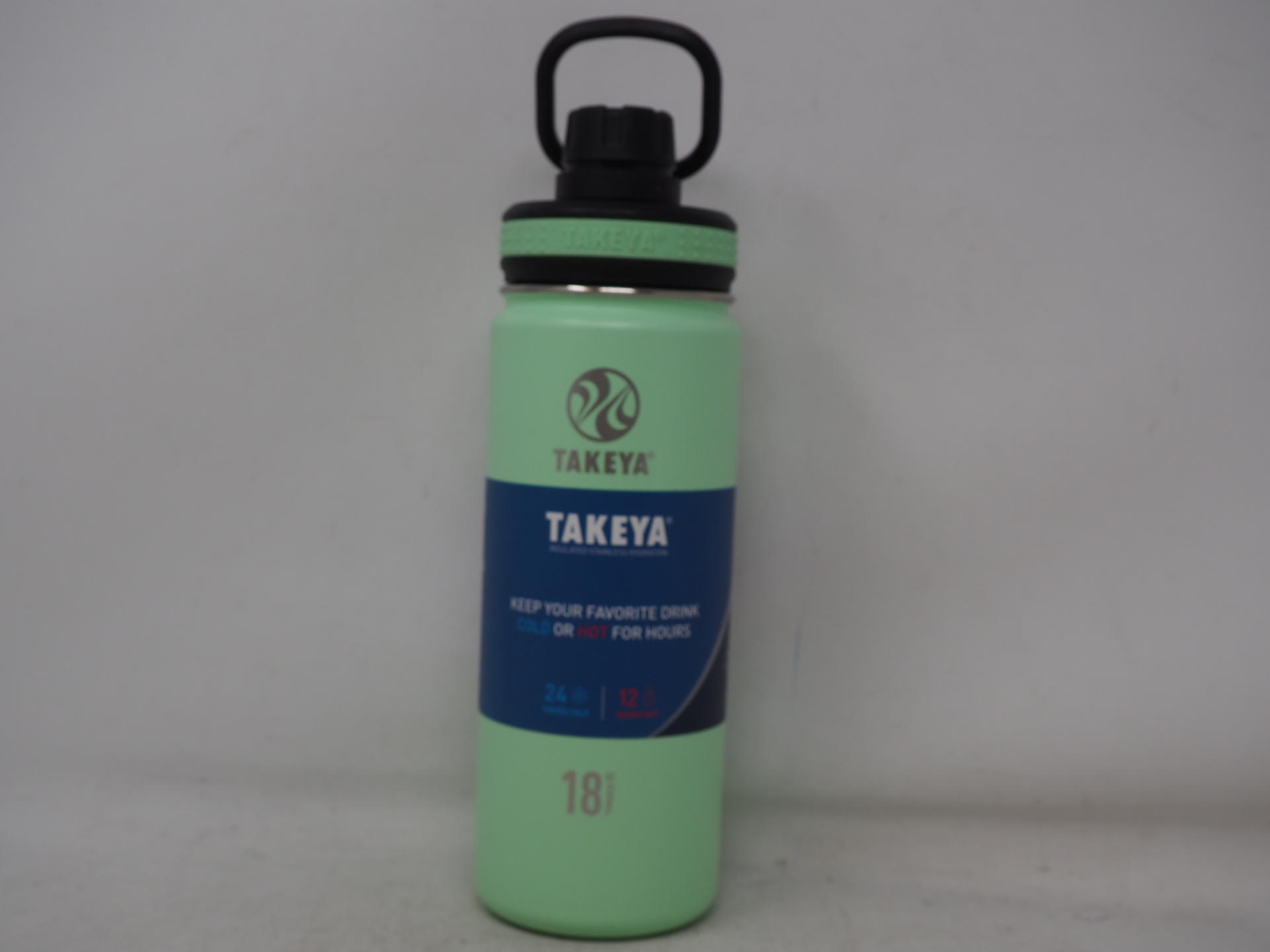 Takeya 18 Oz. Stainless Tumbler, In Mint, W/ Handle, Sip Lid, Bn, Free Shipping