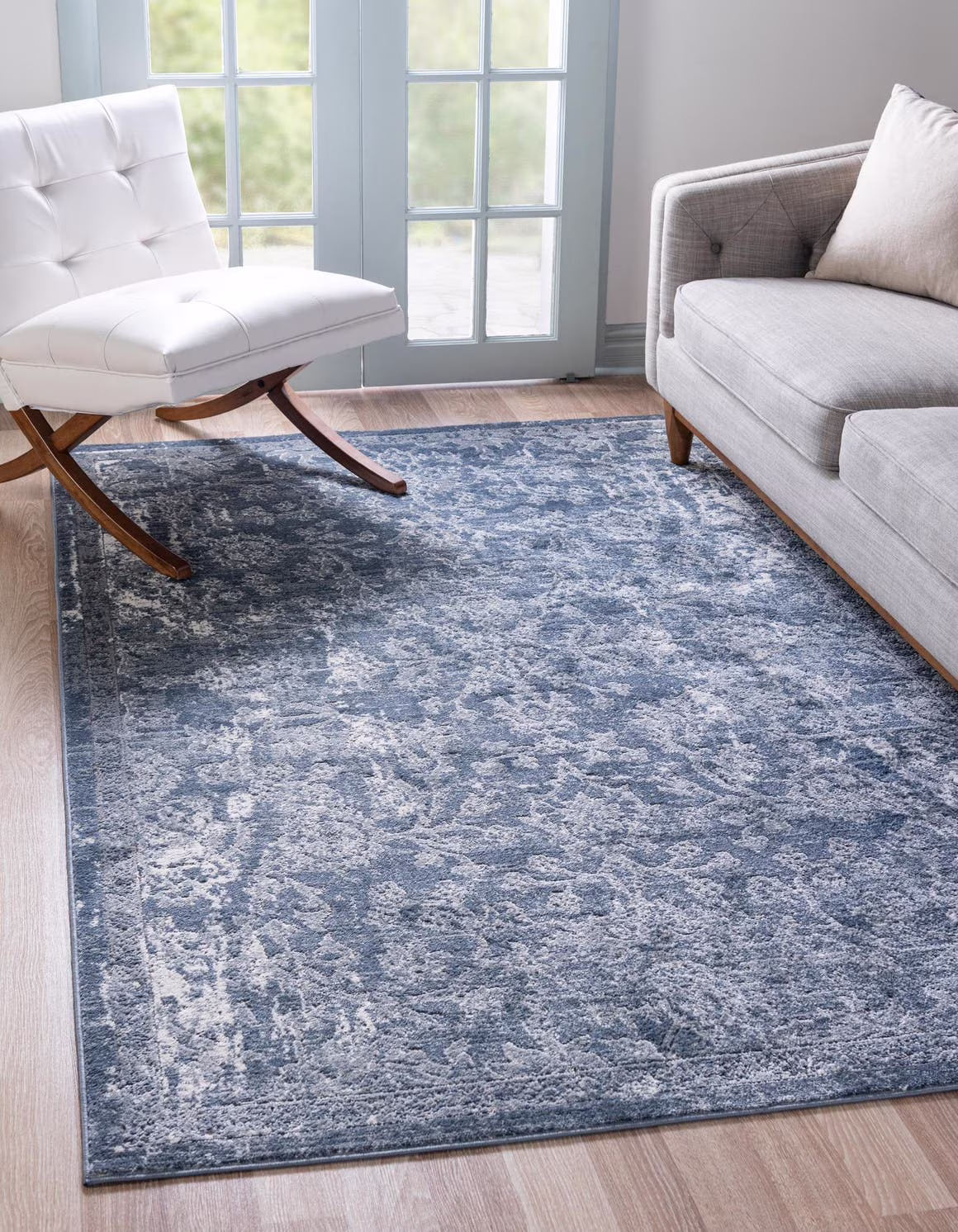 Unique Loom Albany Portland Rug Blue/Gray 10' x 14' 1