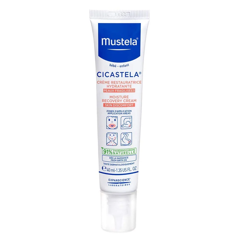 Mustela Cicastela Moisture Recovery Cream, 1.35 fl oz (40 ml)