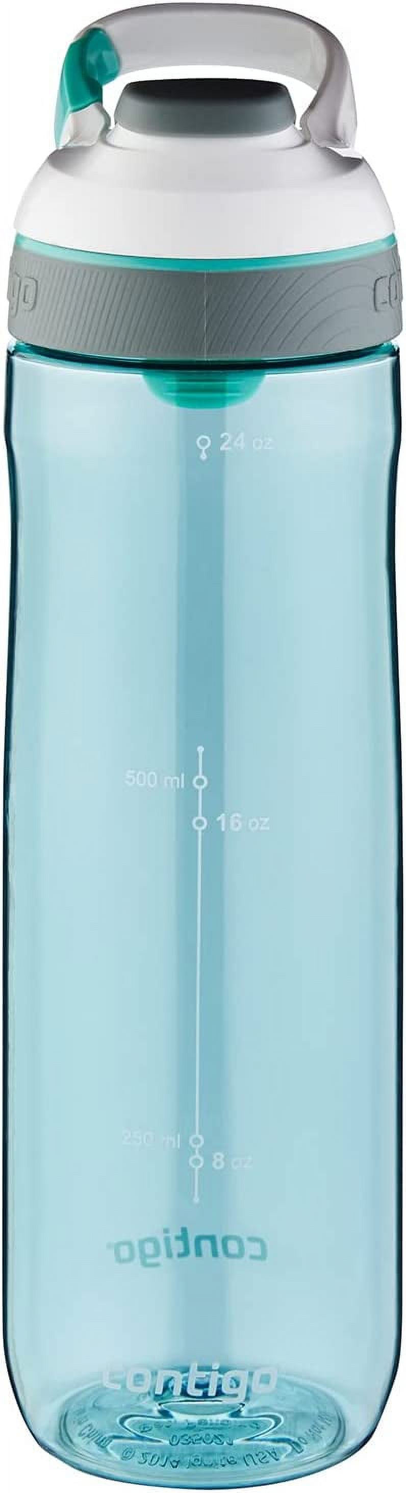 Contigo Autoseal Cortland Water Bottle, 24 Oz, Greyed Jade 24oz Grayed Jade Water Bottle