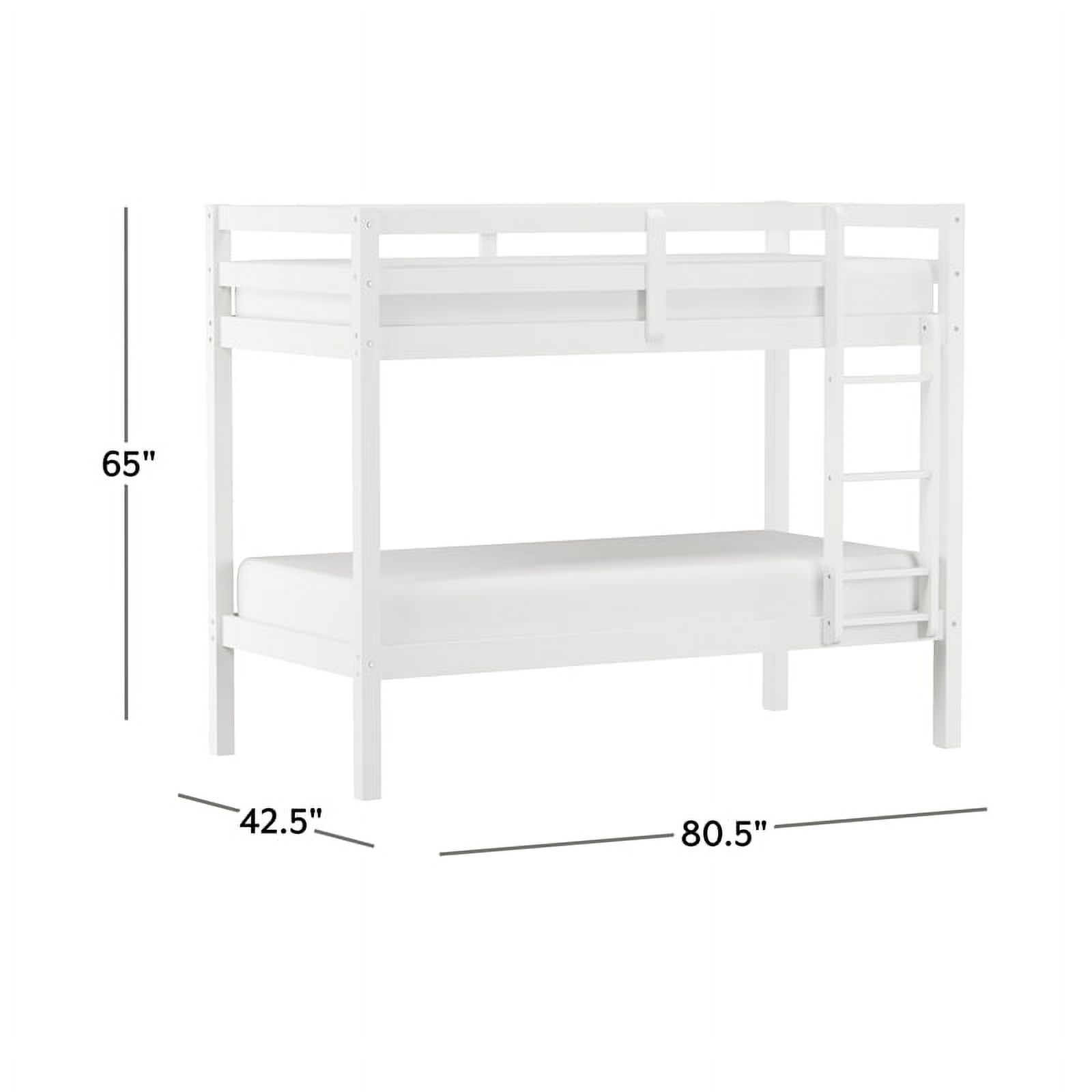 Hillsdale Kids and Teen Caspian Wood Twin Over Twin Bunk Bed White