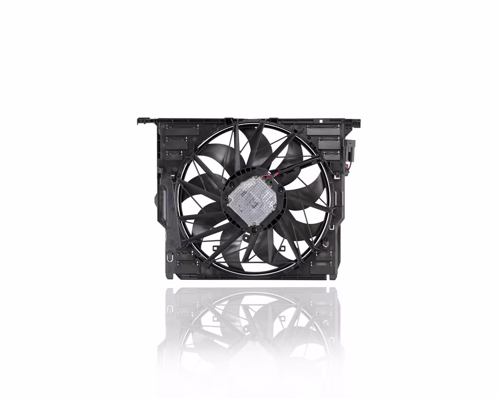 Dual Radiator and Condenser Fan Assembly - Cooling Direct 624260 Compatible/Replacement for '10-18 BMW 5-Series Gran Turismo(11-16 Sedan), 12-18 6-Series, 13-18 Gran T, 09-15 7-Series - 17428509743
