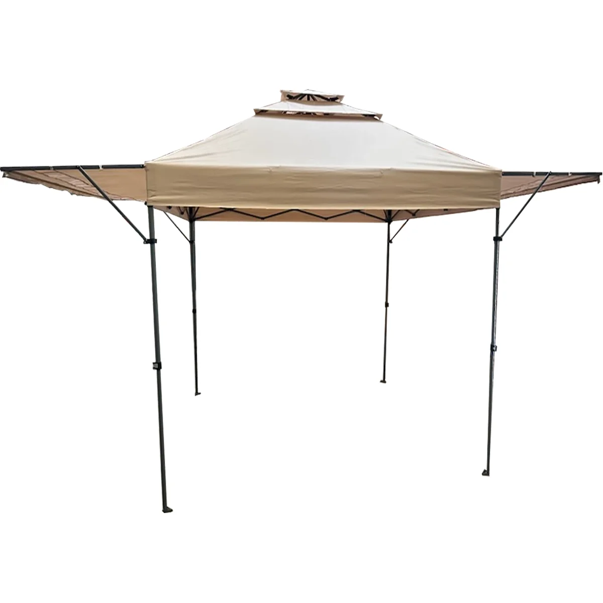 Garden Winds Custom Fit Replacement Canopy Top Cover Compatible with The ABCCanopy and Cooshade 10x10 Tent with Awning - Upgraded Performance RIPLOCK 350 Fabric…