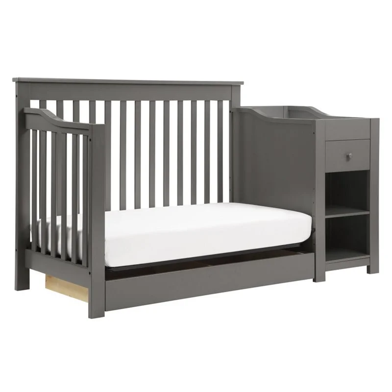 DaVinci Piedmont 4-in-1 Crib and Changer Combo in Slate