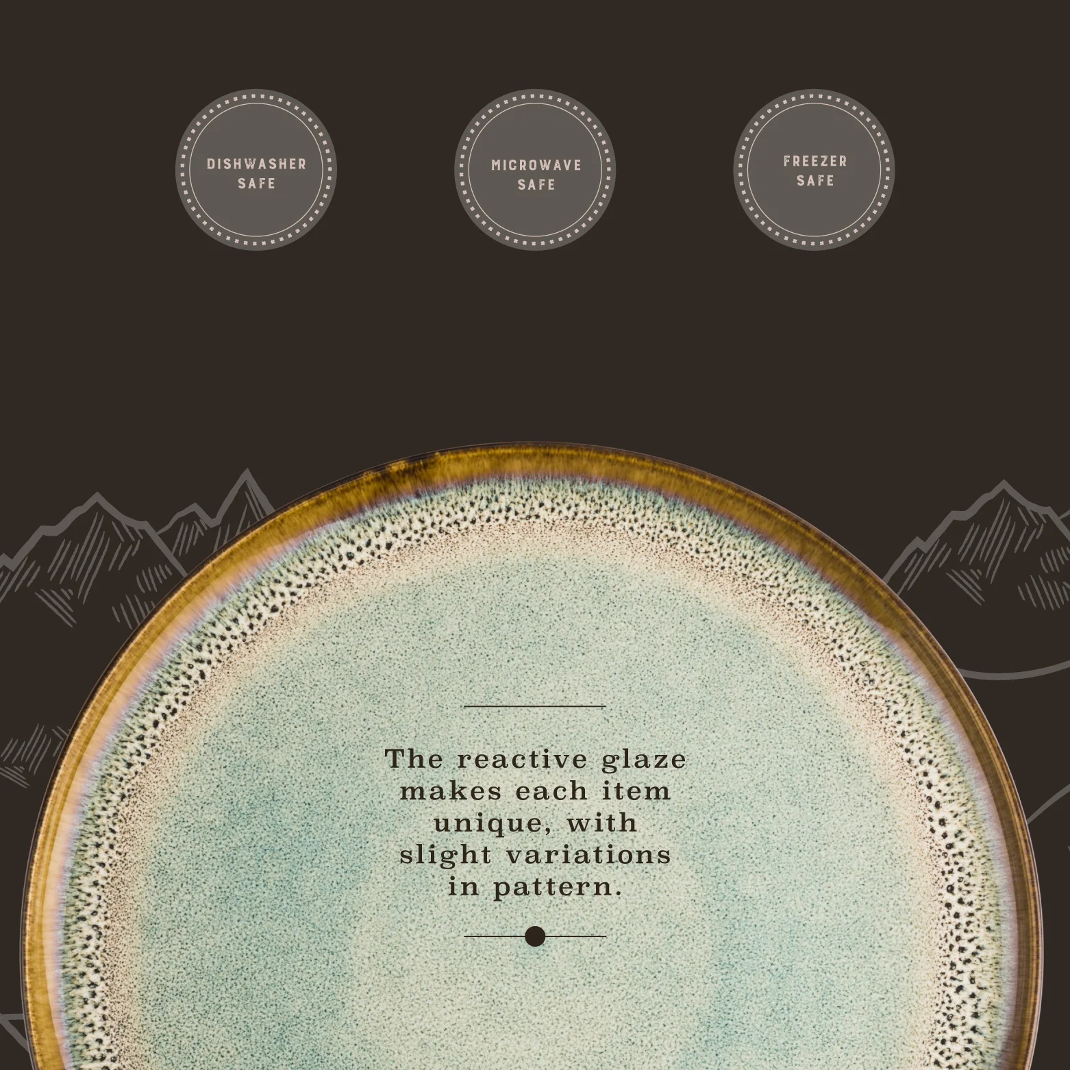 Yellowstone Ceramic Oval Platter, Kayce Collection