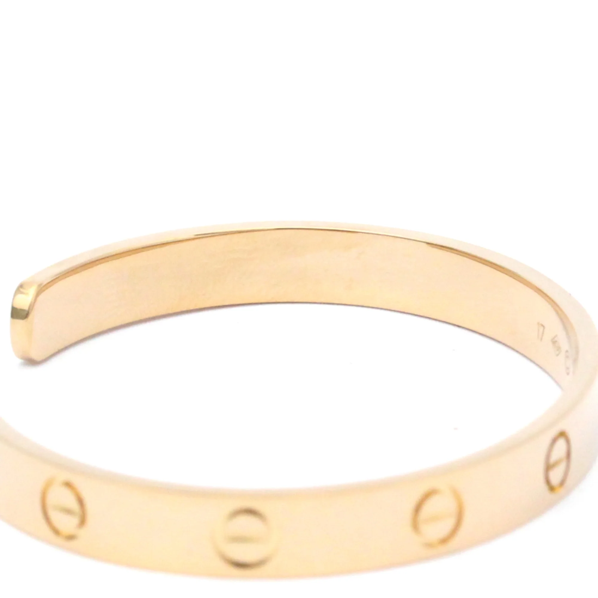 Pre-Owned Cartier Love Bracelet Open Bangle Pink Gold (18K) No Stone Bangle Pink Gold (Good)