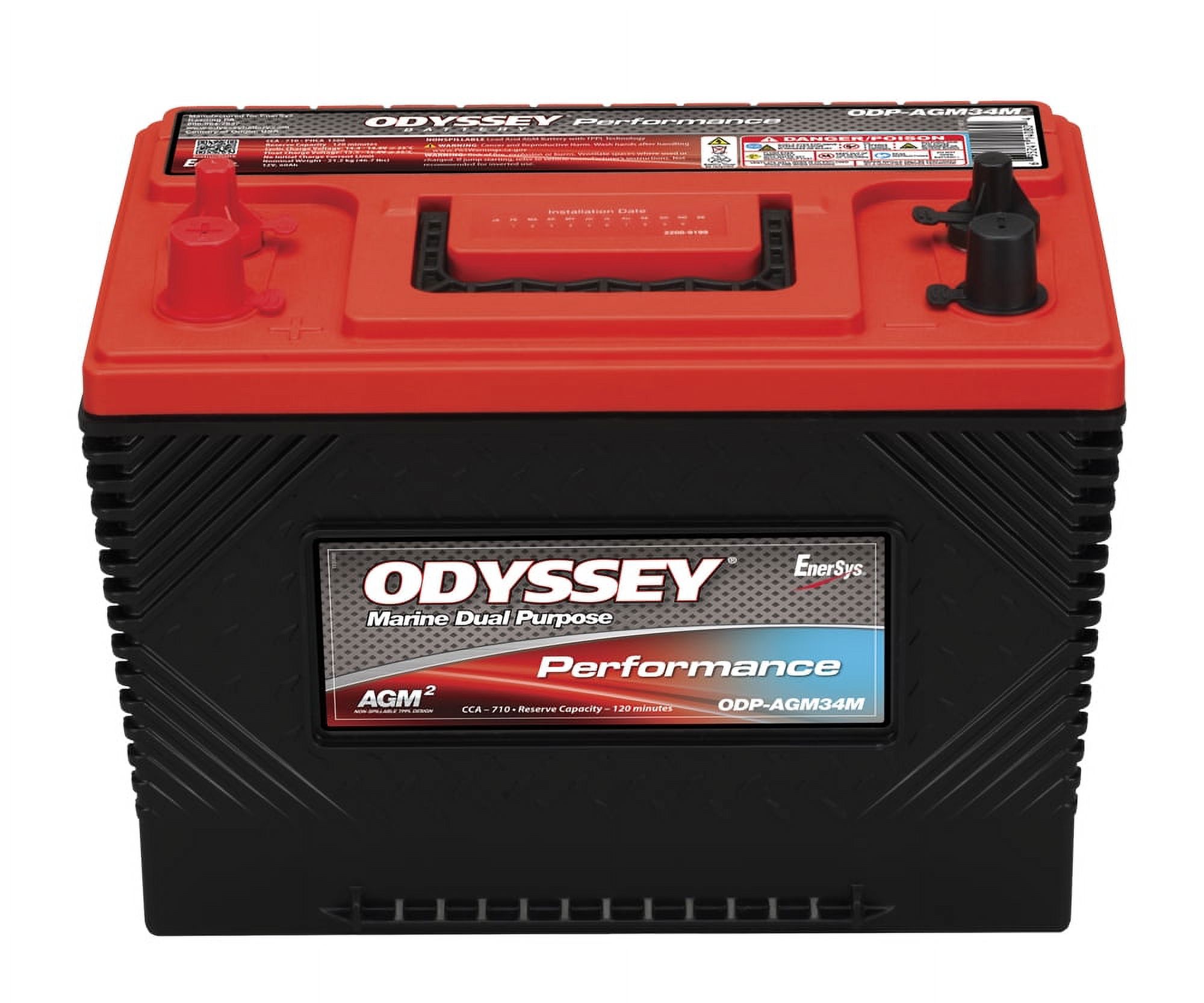 Odyssey Battery Odp Agm34m Performance Marine Battery