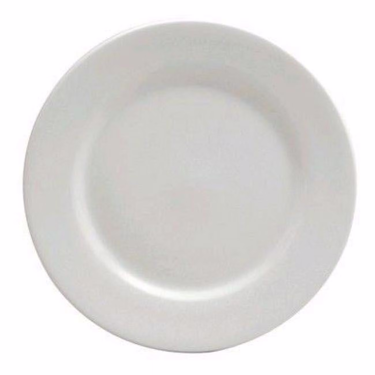 12 in. Bright White Ware RE Plate