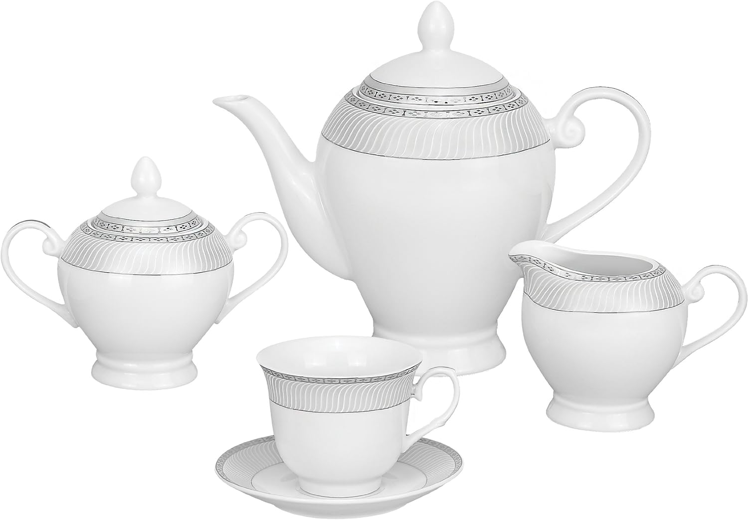 Porcelain Dinnerware Set, Alina-SL, Service For 8