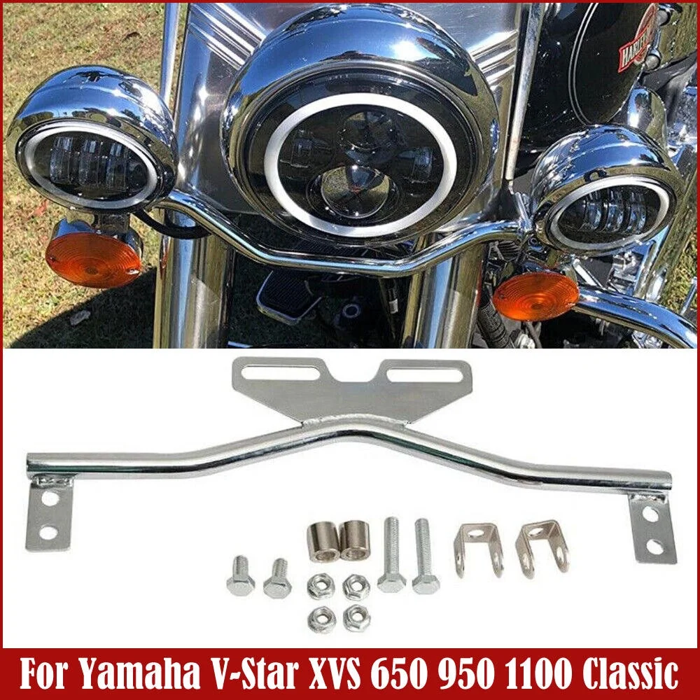 Turn Signal Driving Spot Light Bar For Yamaha V-Star XVS 650 950 1100 Classic