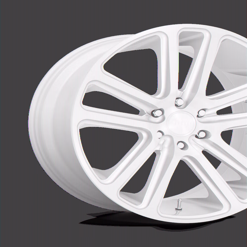 Dub S257 Flex 24X10 5X115 20Et 78.1Cb Gloss Silver Brushed Face Wheel