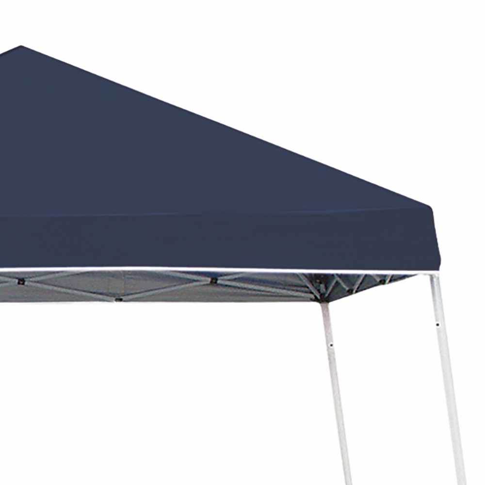 Z-Shade 10' x 10' Push Button Angled Leg Instant Shade Canopy Tent, Navy
