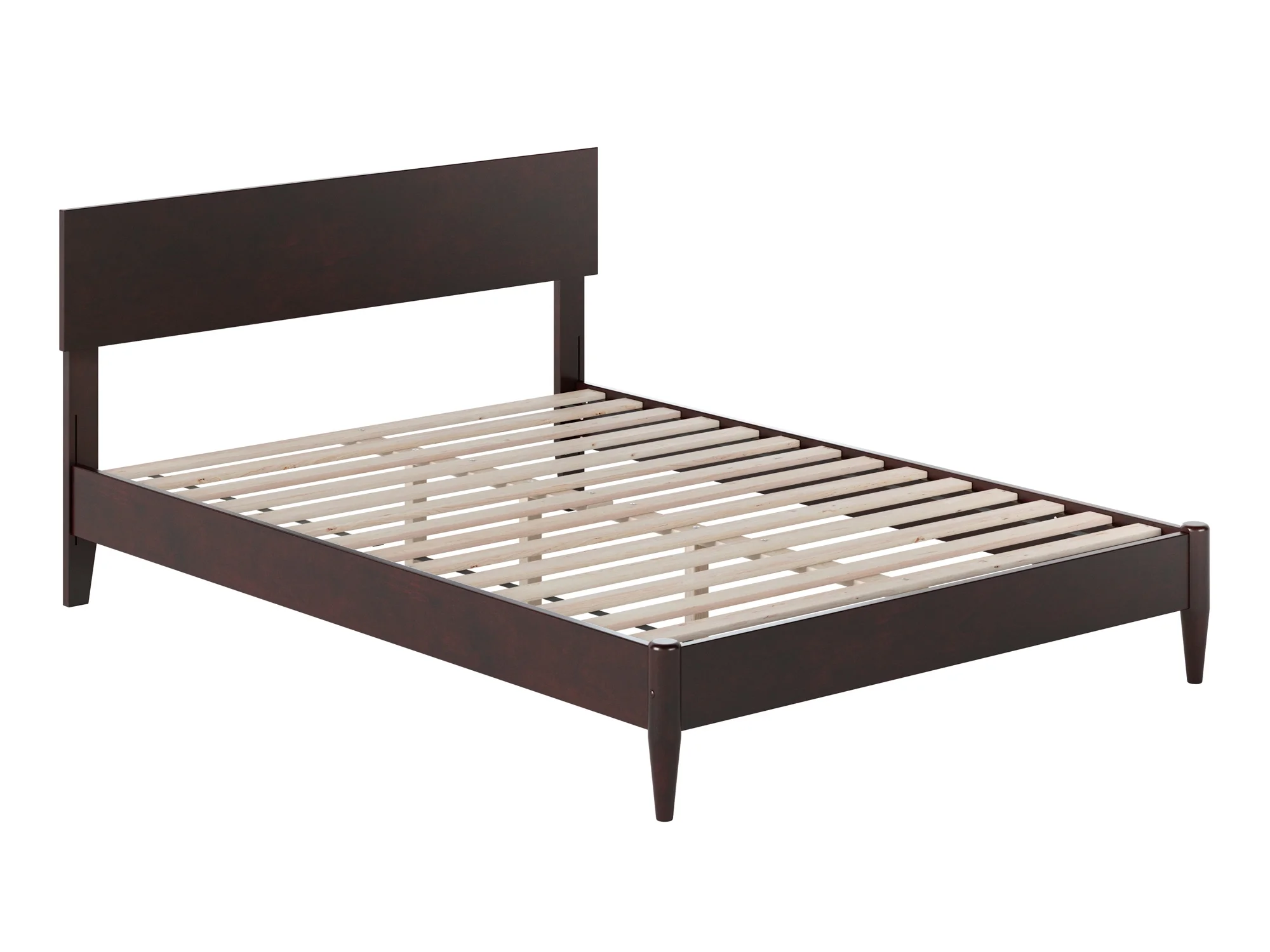 AFI Aria Full Modern Solid Wood Low Profile Platform Bed, Espresso