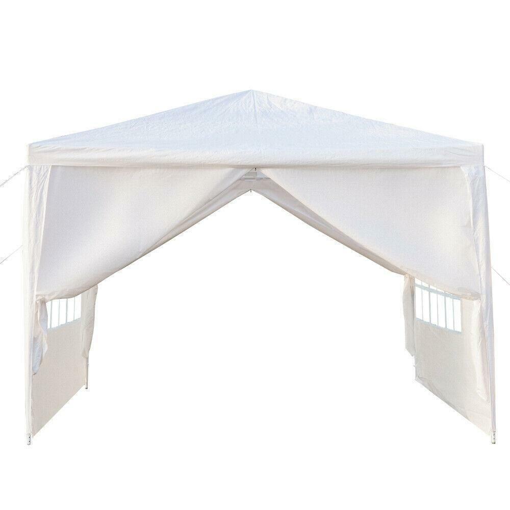 Party Tent Outdoor Heavy Duty Gazebo Wedding Canopy + 4 Removable Walls 10'x10'