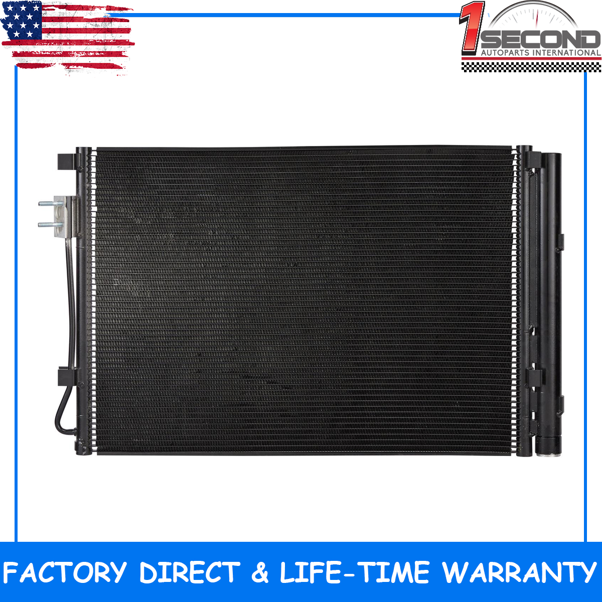 1second Condenser Compatible with Hyundai Veloster 2014-2017 14 15 16 17 L4 1.6L Part 4438