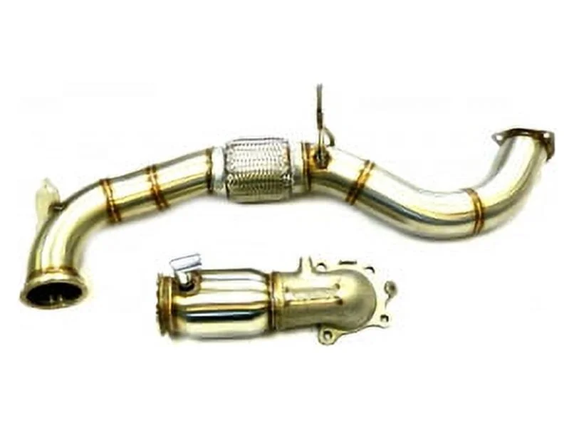 Stainless Resonator Fitment For 2017+ Honda Civic Si 1.5L By Maximizer-HP