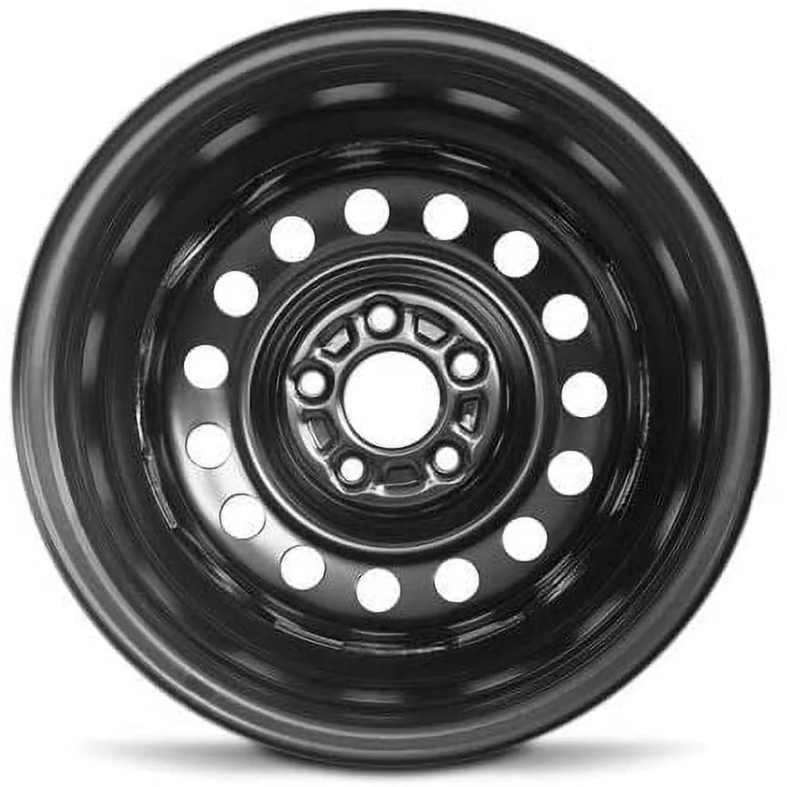 Wheel For 2017-2018 Kia Forte 15 inch Black 5 Lug Steel Rim Fits R15 Tire