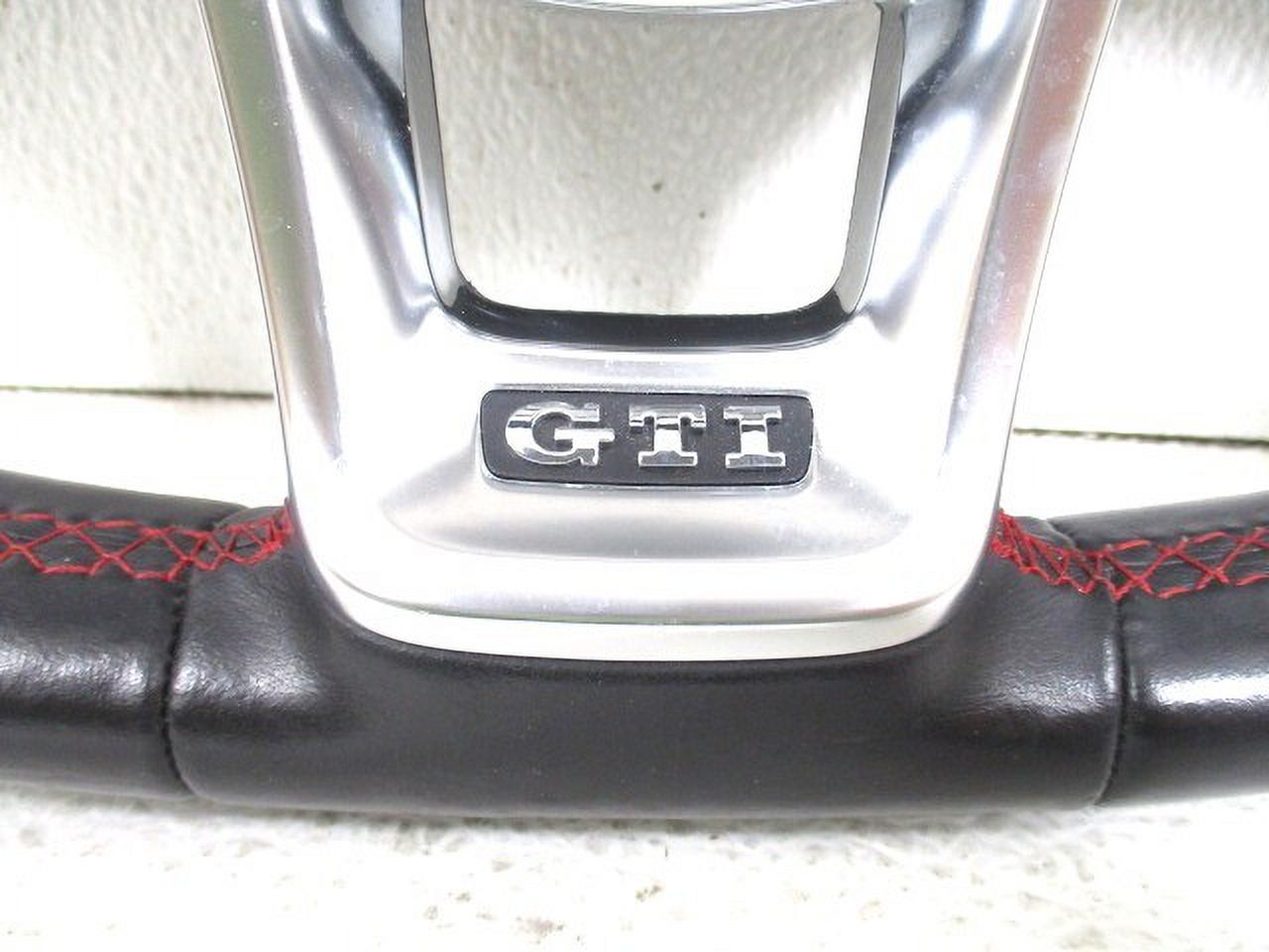 Pre-Owned 2016 Volkswagen Golf GTI Black Leather Flat Bottom Steering Wheel OEM LKQ (Good)