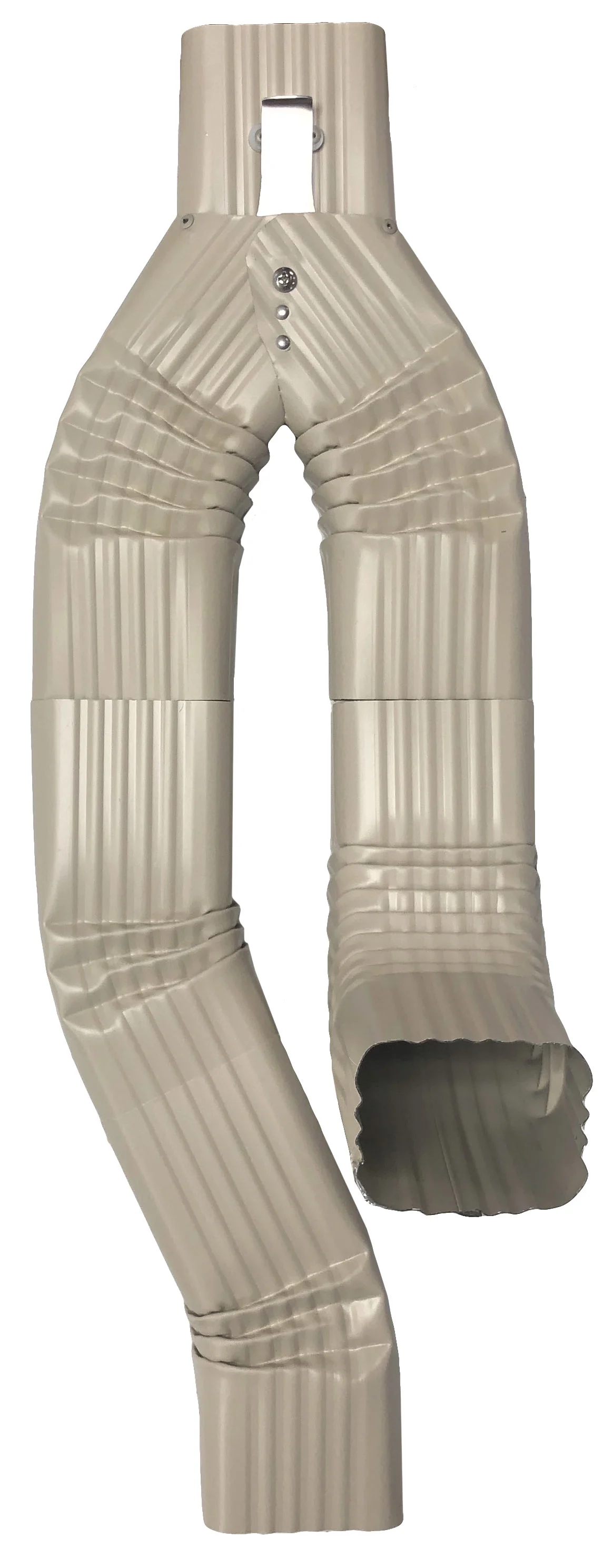 Inline Downspout Diverter for Rain Barrels (3X4, WICKER)