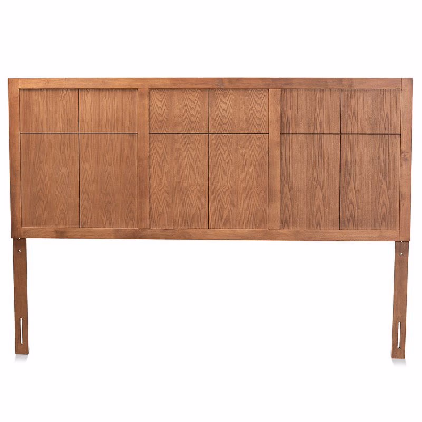 Bowery Hill Walnut Finished Wood King Size Headboard