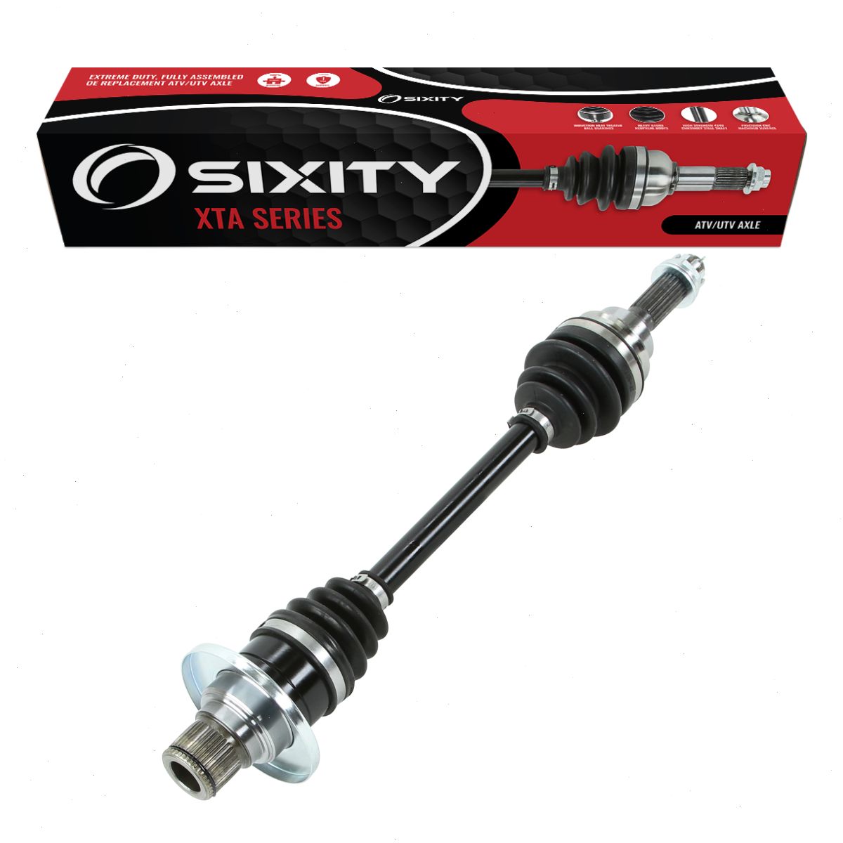 Sixity XTA Rear Right Axle compatible with Suzuki LT-A450X KingQuad AXi 4x4 LT-A500 Power Steering Rugged SE SE+ LT-A500XPS LT-A700X LT-A750 LE LT-A750X LT-A750XPC 2006-2021