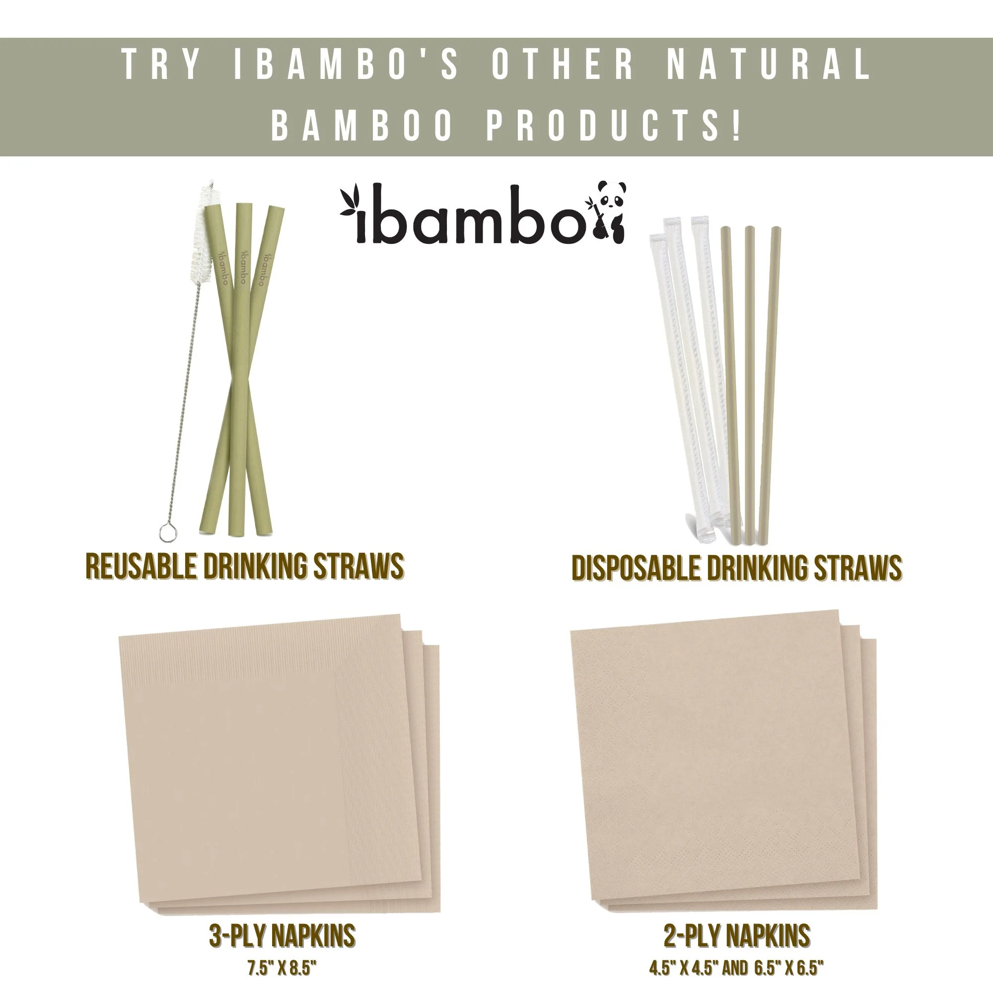 Ibambo Natural Bamboo Wooden Spoons, Disposable Spoons Dinner, Party Cutlery Flatware - 100 Set