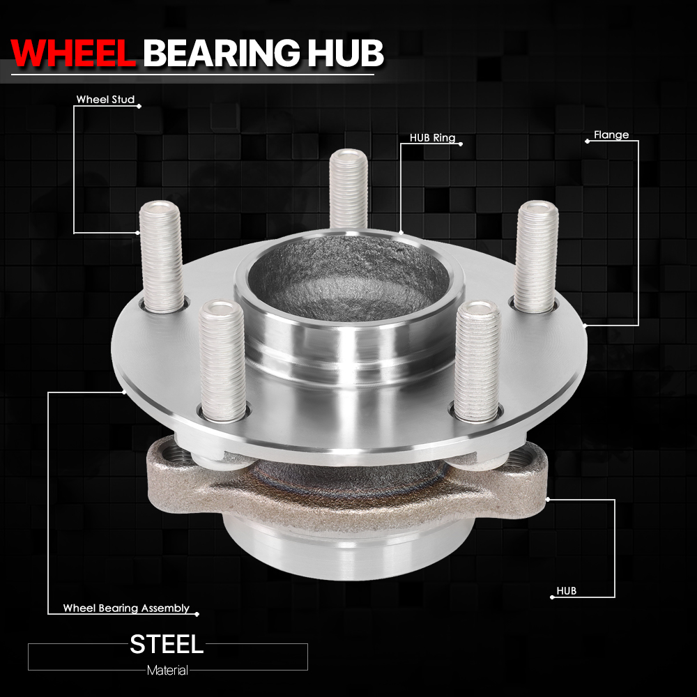 [Front Left Right] Wheel Bearing Hub Assembly for 03-09 Nissan 350Z/Infiniti G35