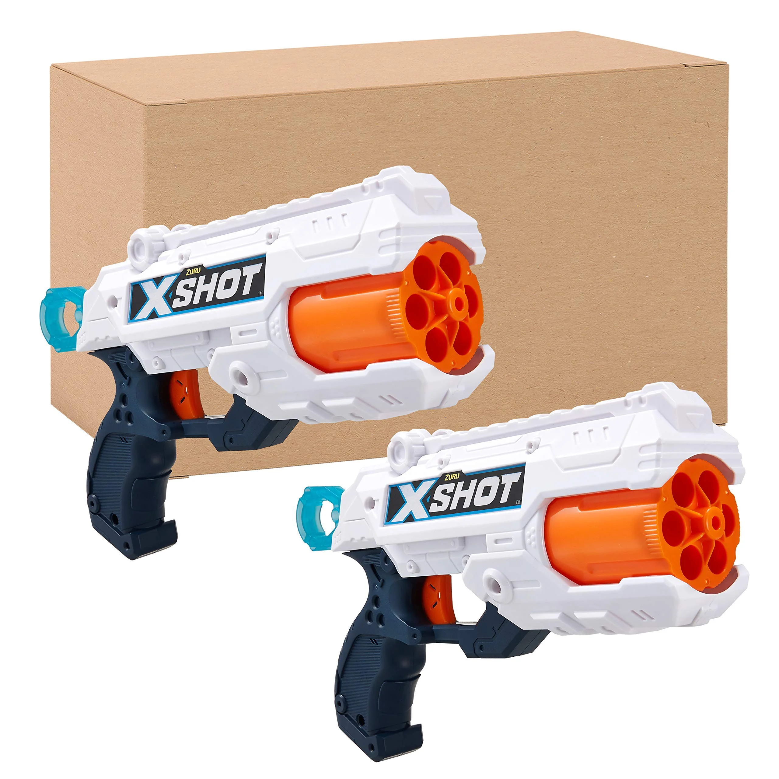 XShot Excel Double Reflex 6 Foam Dart Blaster Combo Pack (16 Darts 6 Cans) by ZURU