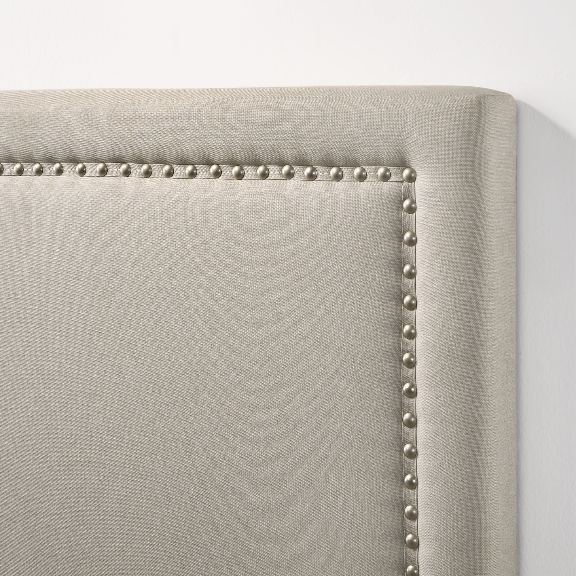 Intercon Furniture Zion Modern Fabric Twin Upholstered Bed in Zion Fog Beige