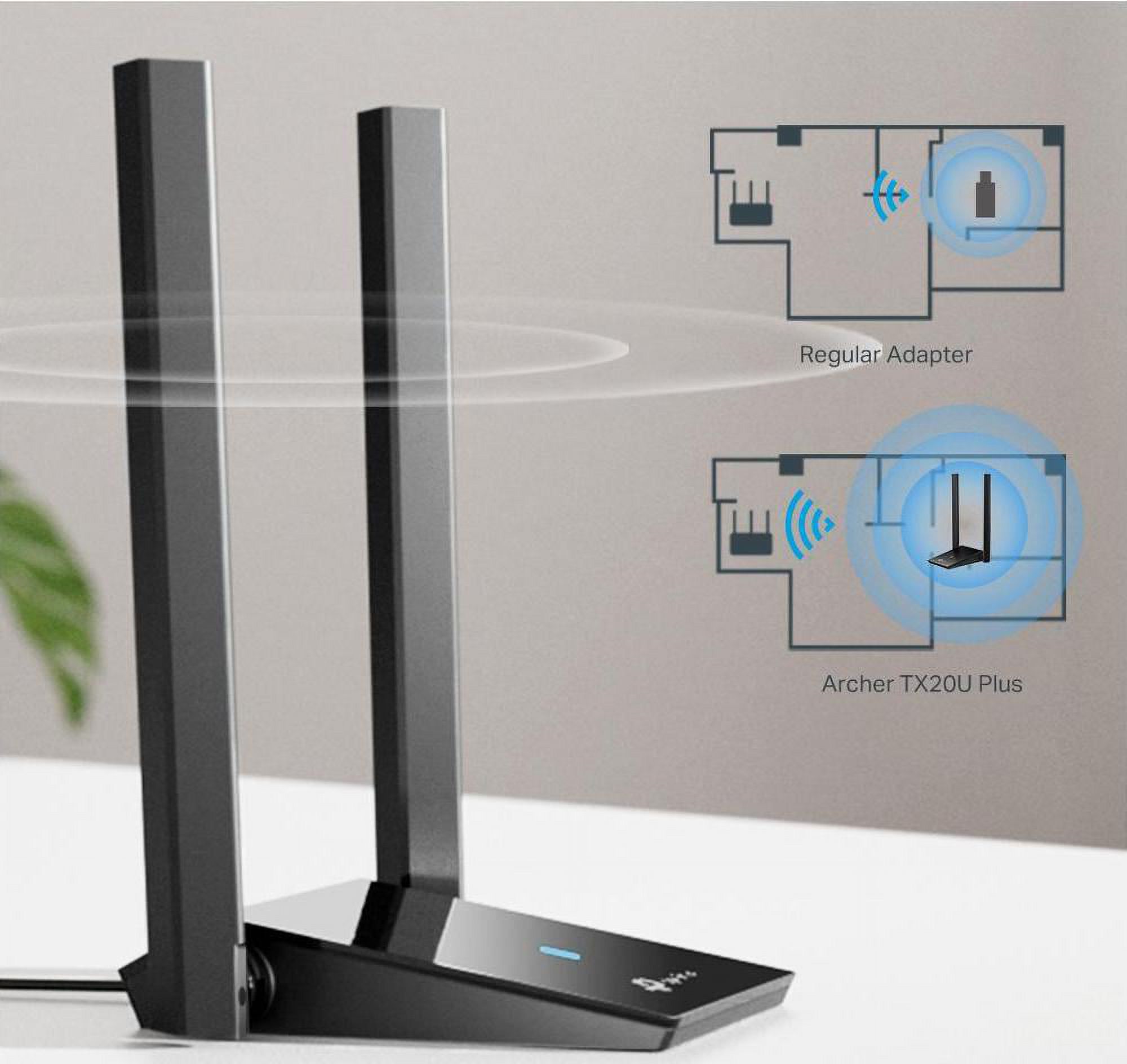 TP-Link Archer TX20U plus AX1800 Dual Antennas High Gain Wireless USB Adapter
