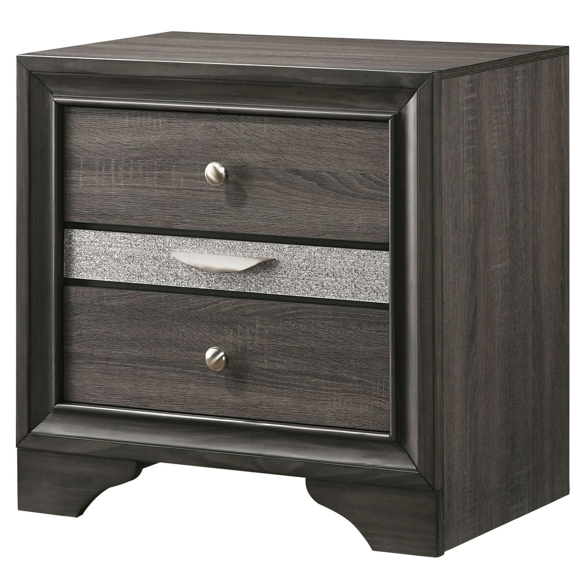 Silver Orchid Bara Contemporary Grey Solid Wood Storage 3-Piece Platform Bedroom Set by  Eastern King