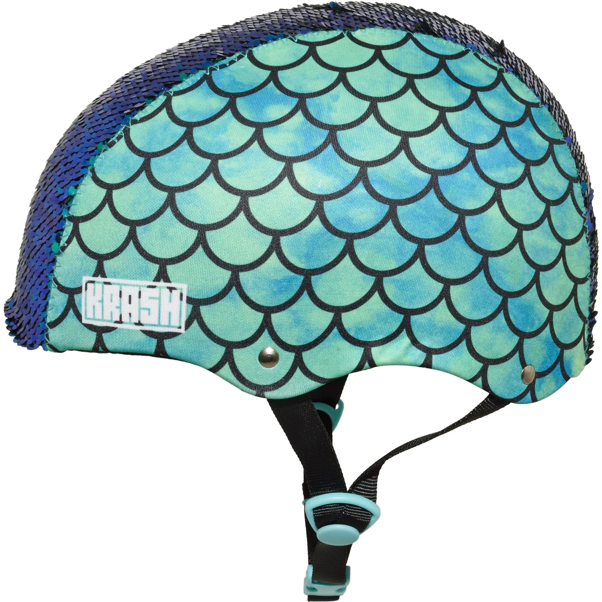 Krash! Mermaid Flip Sequin Bike Helmet, Youth 8+ (54-58cm)
