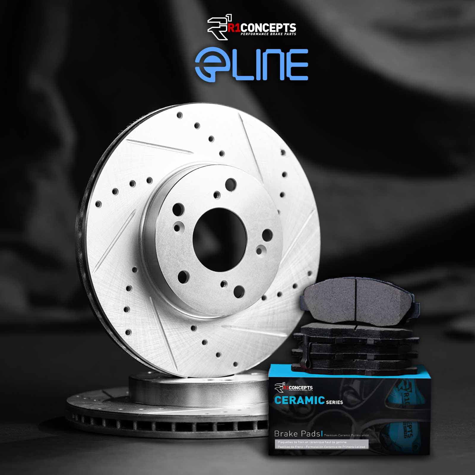 R1 Concepts Front Brakes and Rotors Kit |Front Brake Pads| Brake Rotors and Pads| Ceramic Brake Pads and Rotors WGWN1-54212