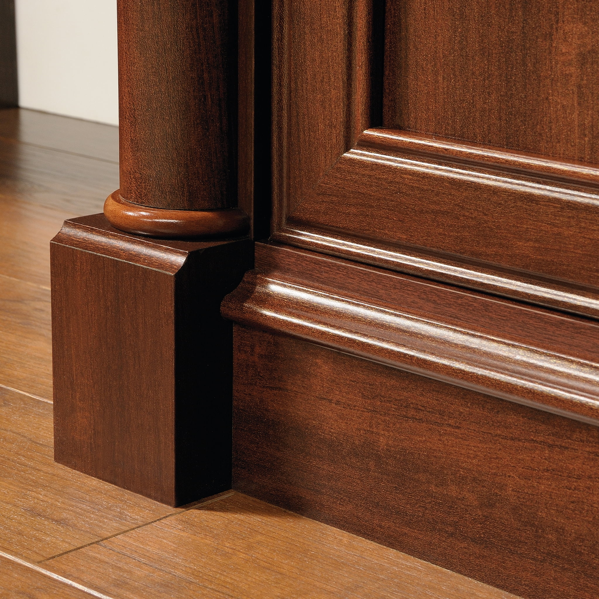 Sauder Palladia Computer Desk And Hutch, Select Cherry Finish