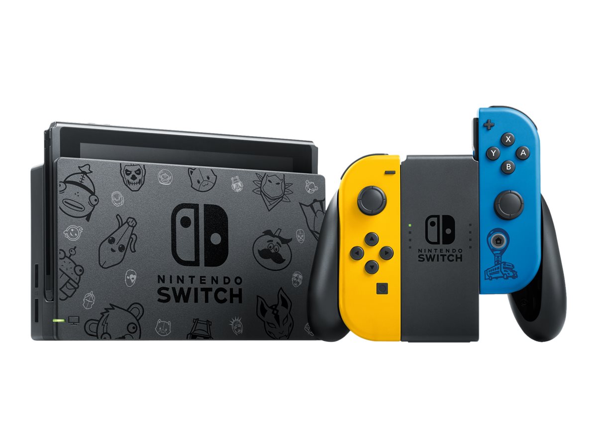 Nintendo Switch with Yellow and Blue Joy-Con - Fortnite Wildcat Bundle - game console - Full HD - Fortnite