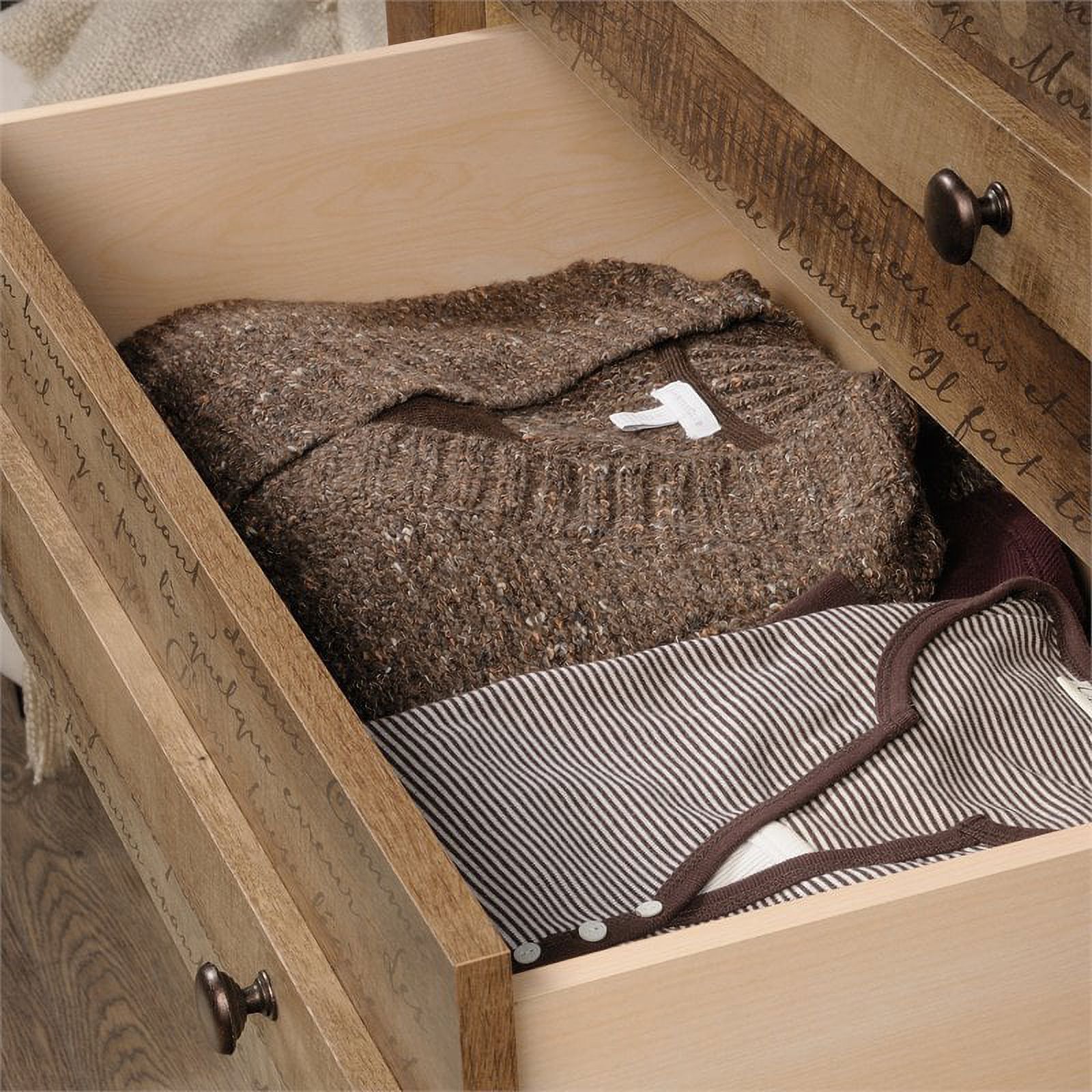 Sauder 424154 Dakota Pass 4-Drawer Chest, Craftsman Oak Finish