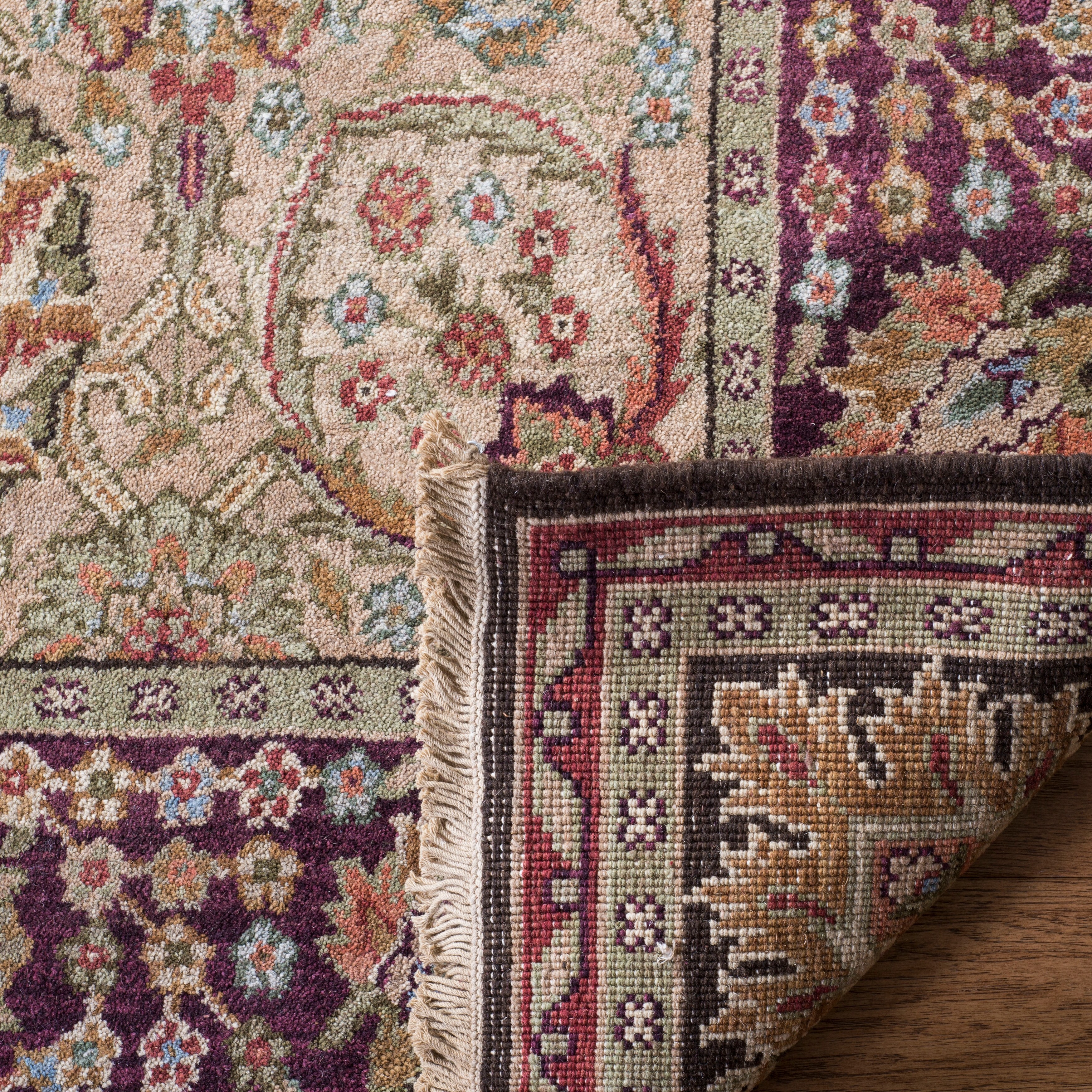 Safavieh  Couture Hand-knotted Old World Beke Traditional Oriental Wool Rug with Fringe Camel 9' x 12' 9' x 12' Indoor Living Room, Bedroom, Dining