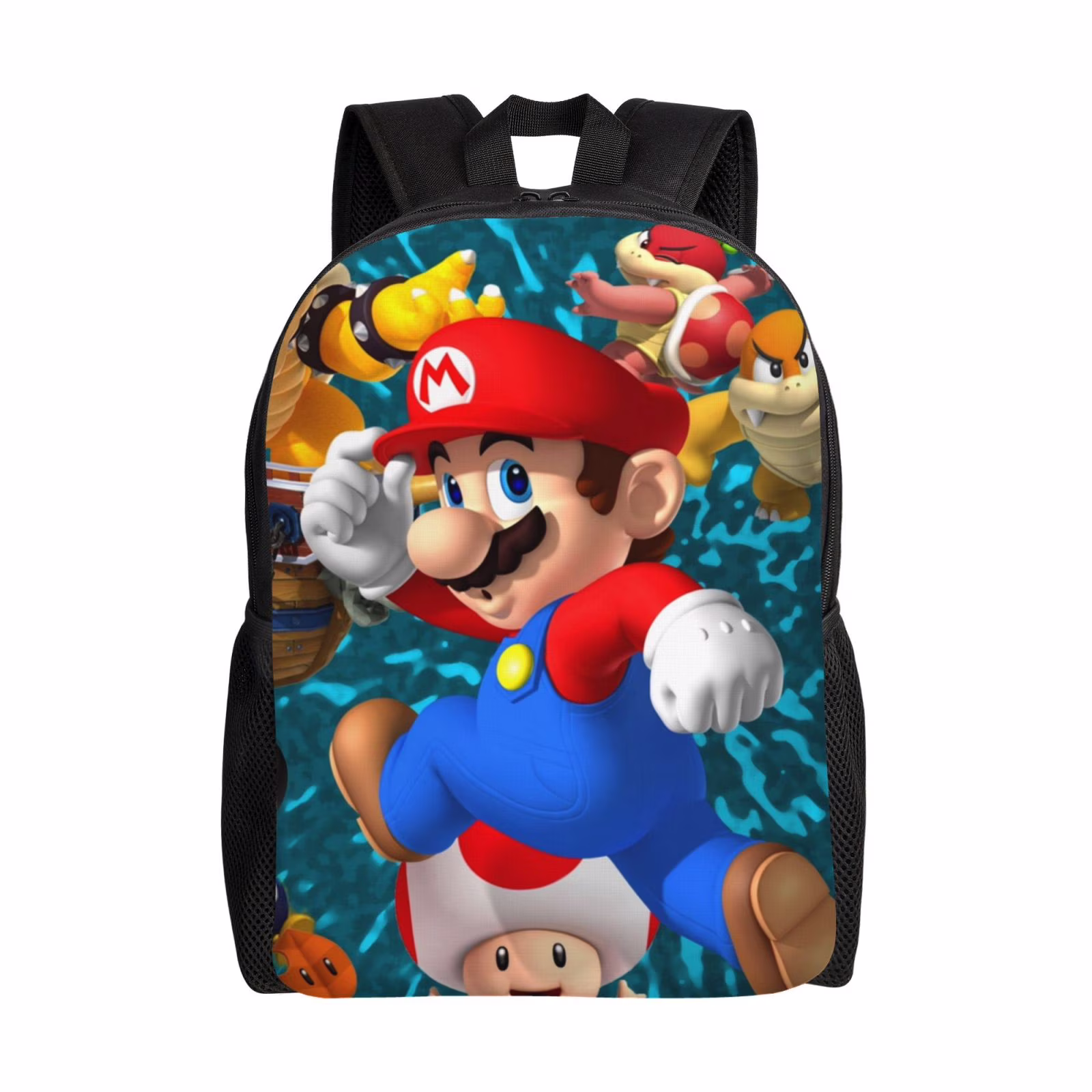 Super Mario Brothers Unisex Backpack Laptop School Bag College Student Satchel Lightweight Basic Daypack For Adult Teen Kids