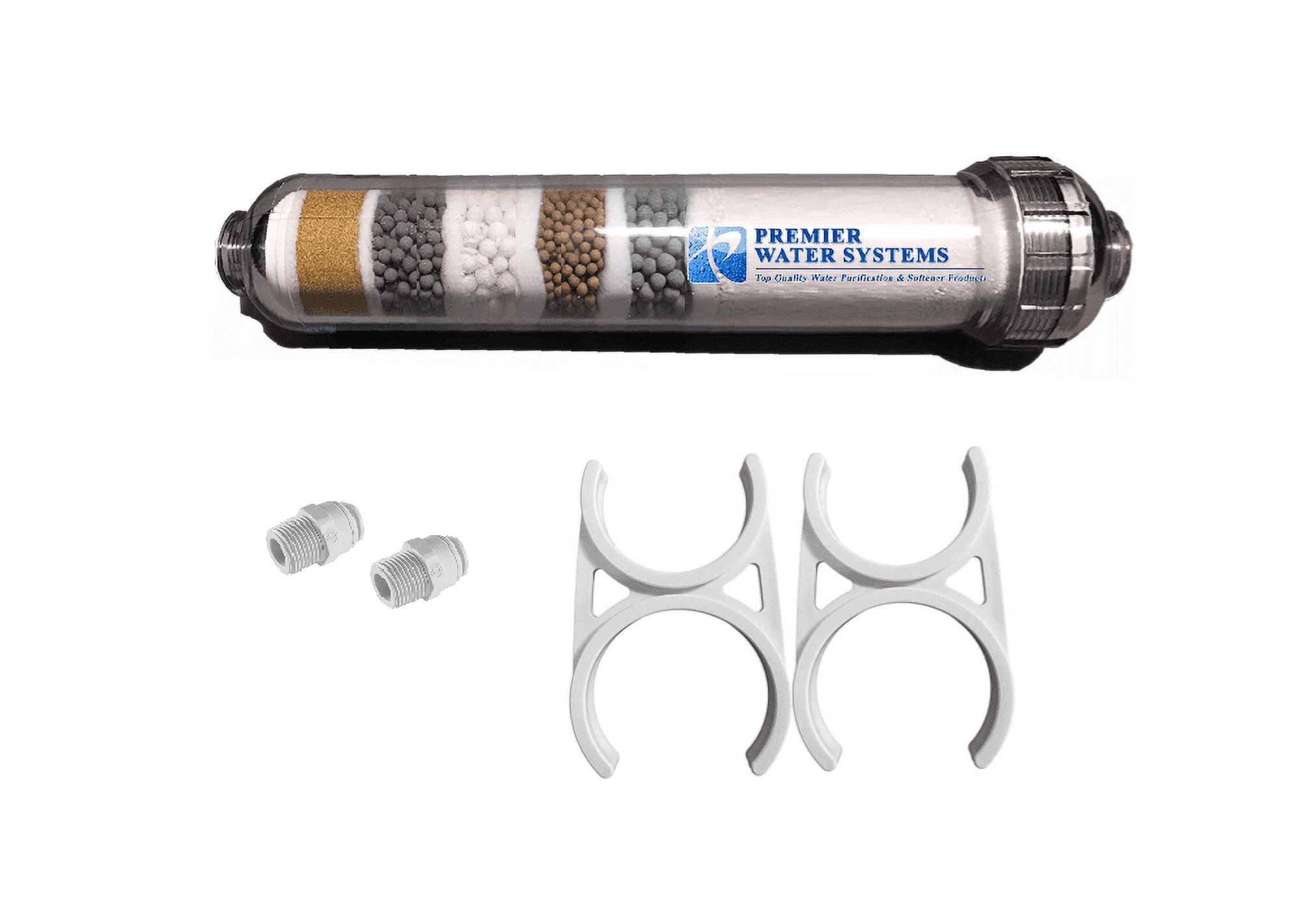 PREMIER 6 Stage- Inline Alkaline | KDF | Mineral pH Balancing Drinking Water Filter | 2