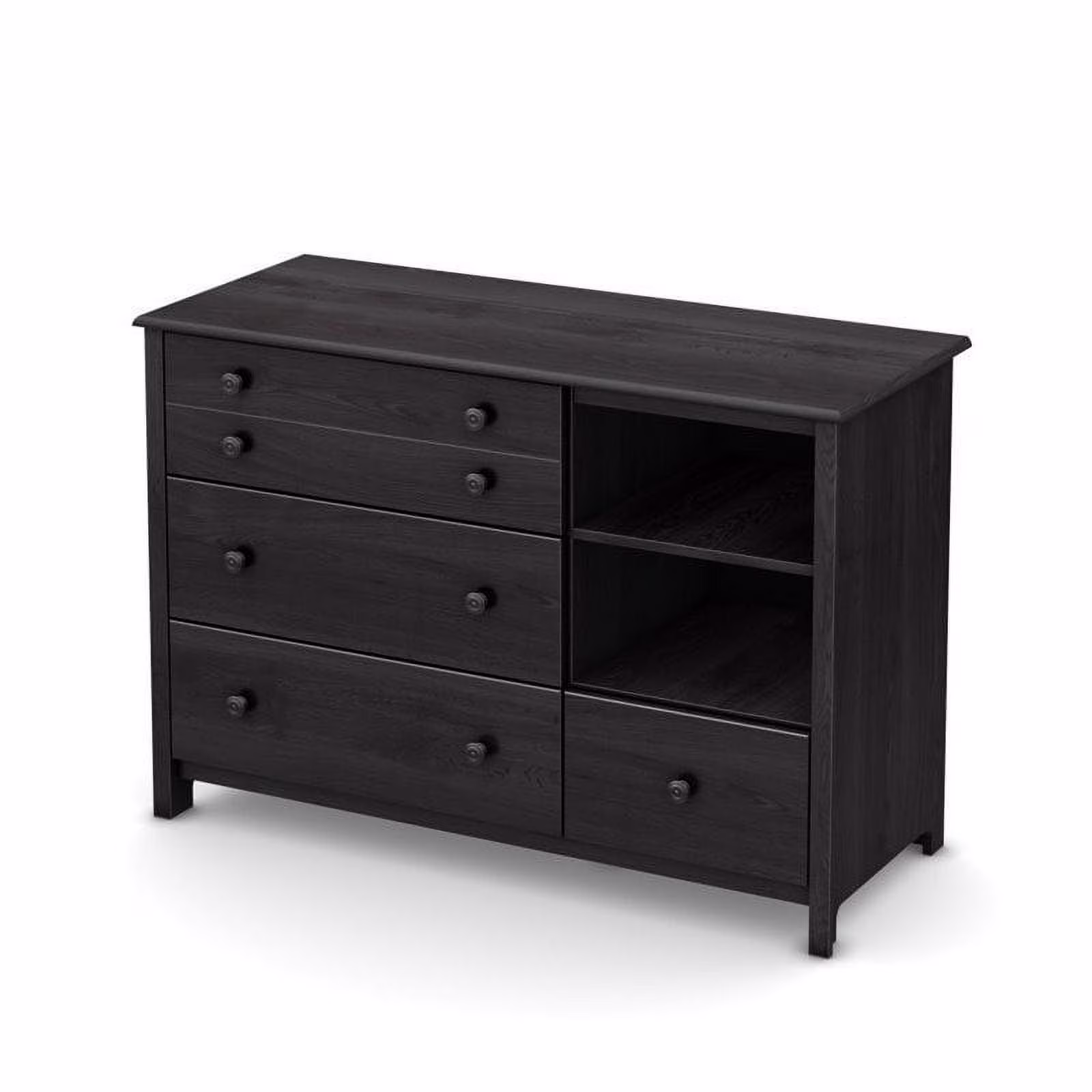 South Shore Little Smileys Changing Table With Removable Changing Station-Color:Gray,Finish:Gray Oak