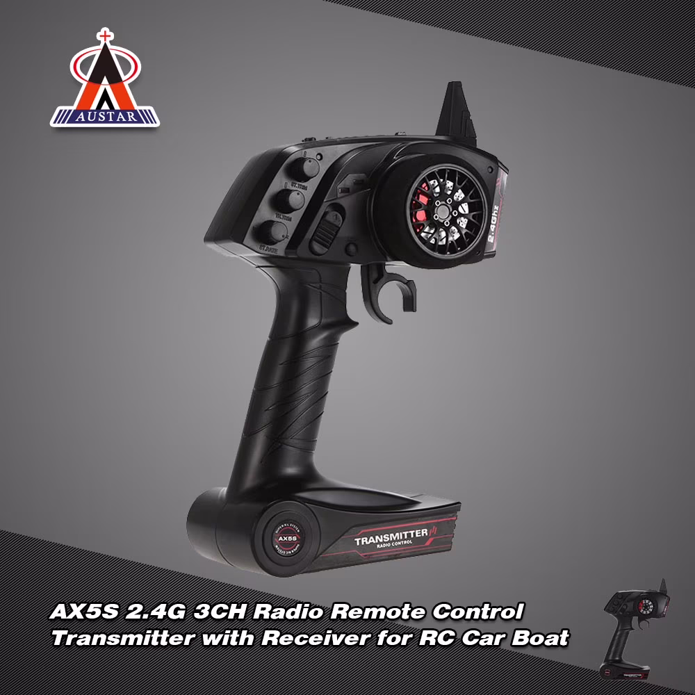 OWSOO AUSTAR AX5S 2.4G 3CH AFHS Remote Control with Receiver for RC Car Boat
