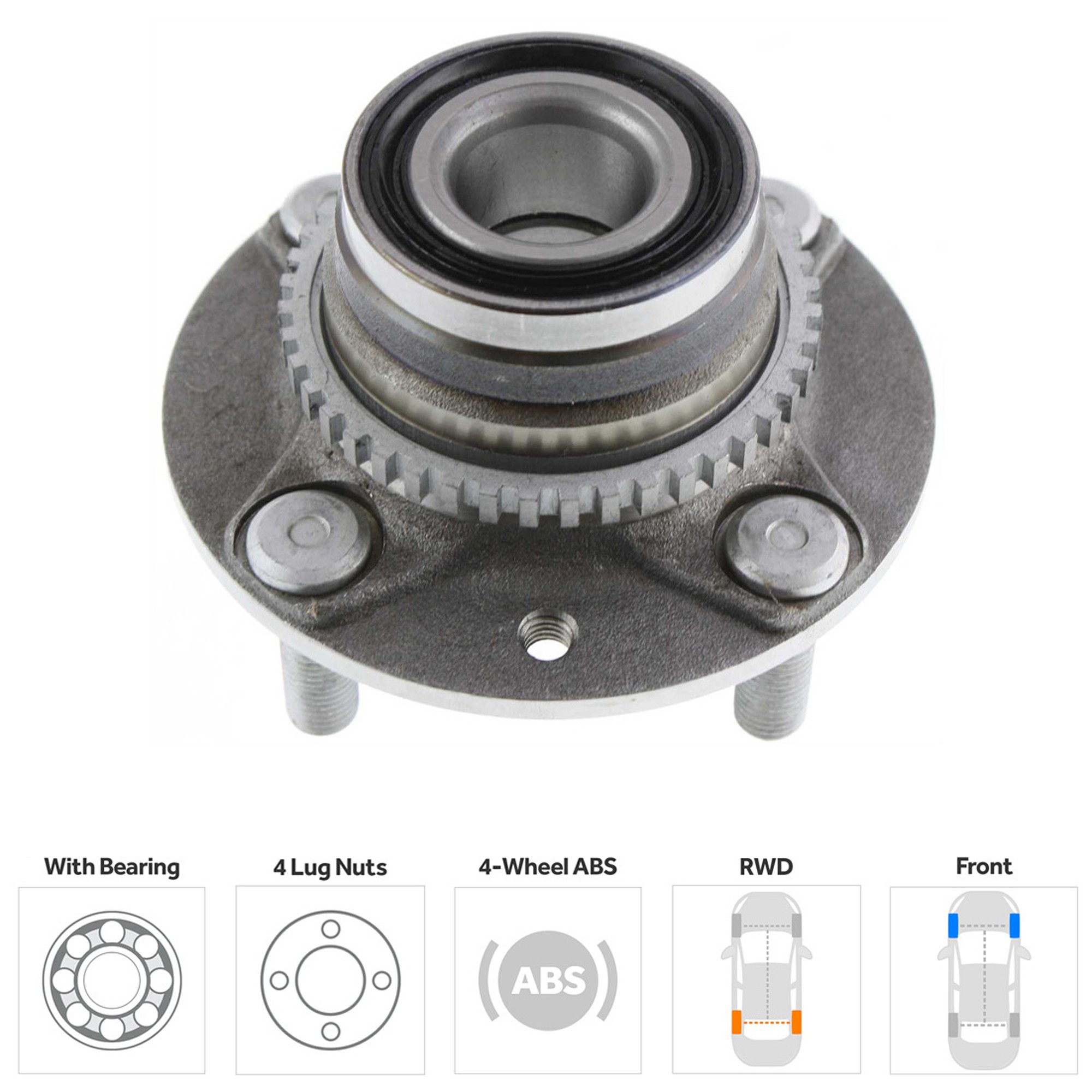 For 1990-2005 Miata Wheel Hub NA233304XA