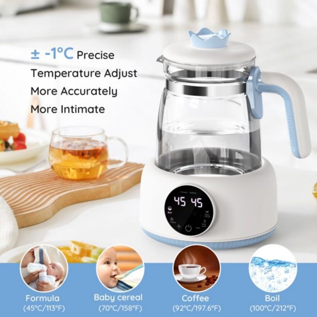 Baby Water Kettle Temperature Control,  White