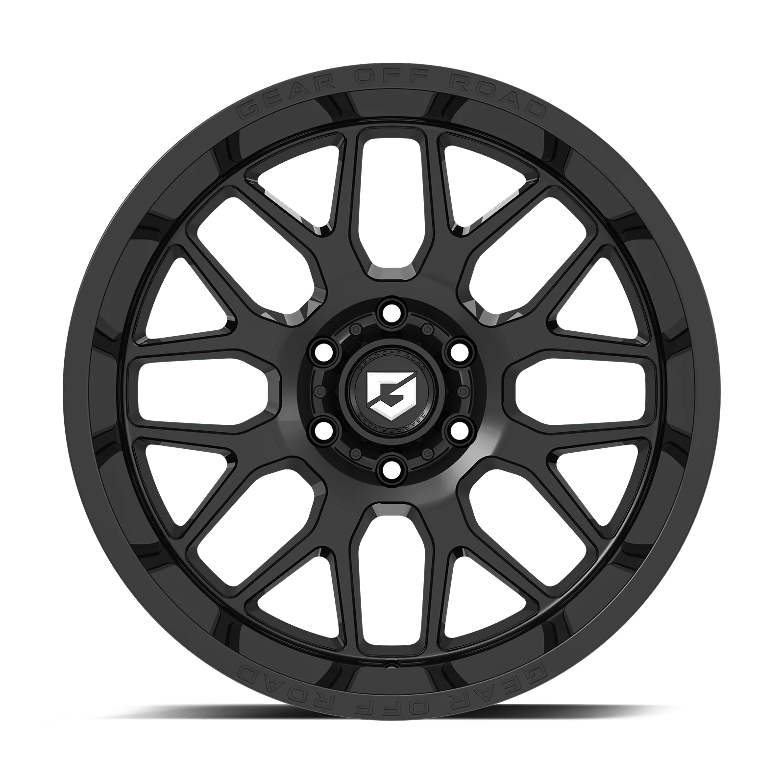Gear Off Road 763B RAID 763B-2098118 20X9 8X6.50 (+18) G/A 763B Raid (HB 125.2) Gloss Black with Lip Logo A258944
