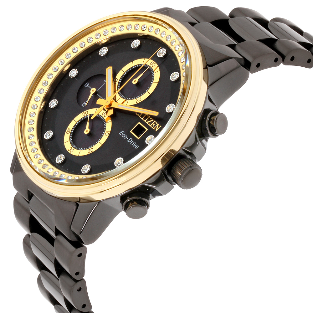 Citizen Chandler Chronograph Black Crystal Dial Men's Watch FB3008-57E